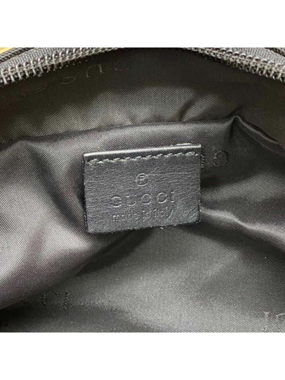 Gucci Handbag Pouch Clutch Nylon Black Business Travel - Picture 3 of 15